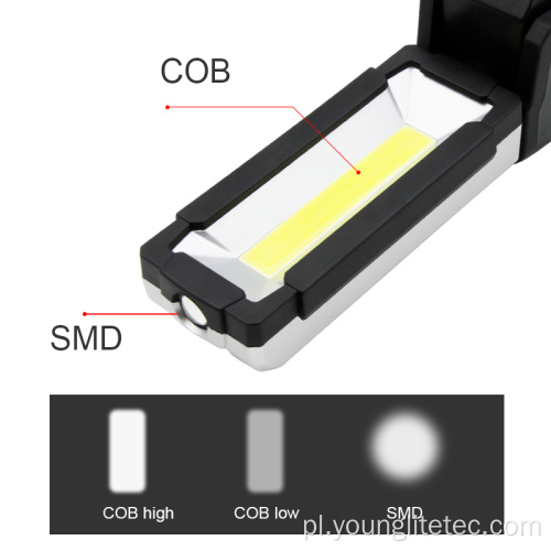 Multi Funkcja Magnetyczna Rechargeable Składane Światło robocze